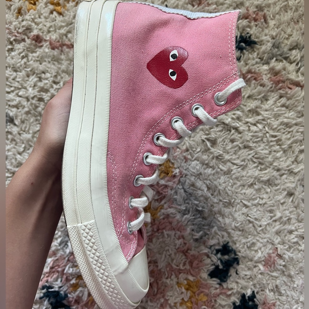 Comme des Garcons pink converse